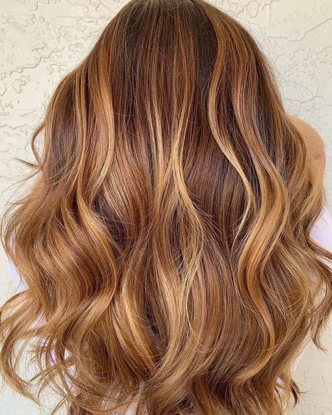 Pumpkin Spice Balayage, Perfect Wavy Hair, Pumpkin Spice Hair, Pumpkin Spice Everything Nice, Pumpkin Spice Everything, Caramel Hair, Natural Wavy Hair, Strawberry Blonde Hair, Auburn Hair