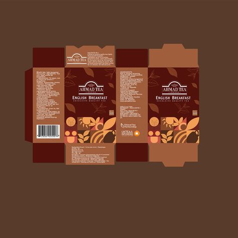 AHMAD TEA PACKAGING REDESIGN :: Behance Tea Sachet Packaging Design, Coffee Box Packaging, Premium Tea Packaging, Tea Packing Design, Tea Box Packaging, Packaging Design Chocolate, Tea Package Design, Packaging Design Template, Packaging Redesign