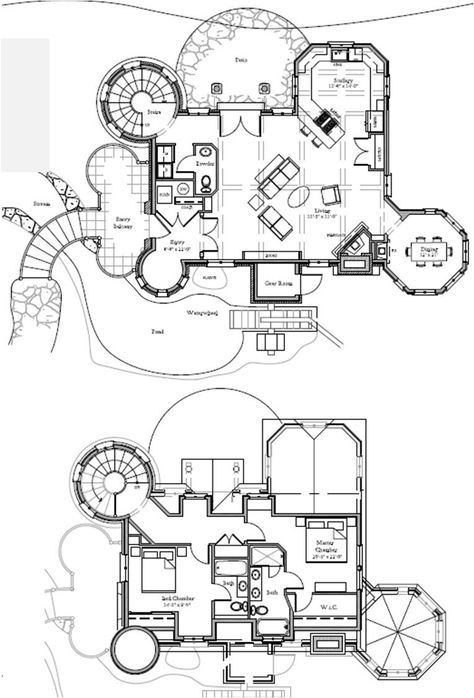 Small Castle Floor Plans, Fairytale Cottage House Plans, Fairytale Cottage Floor Plans, Futuristic Exterior, Storybook Cottage House Plans, Storybook House Plan, Cob House Plans, Castle Floor Plan, Cottage Plans