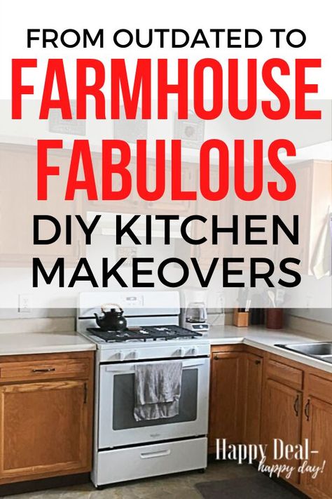 Diy Kitchen Farmhouse, Farmhouse Updates, Farmhouse Kitchen Makeover, Farmhouse Kitchen Diy, Joanna Gaines Decor, Diy Farmhouse Kitchen, Kitchen Makeover Ideas, Farmhouse Makeover, Hometalk Diy