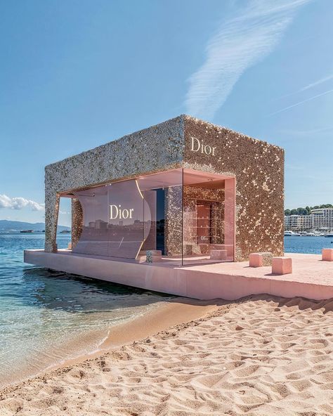 If only there were summer pop-up stores by luxury brands. 🏖️ Art/Prompts by @ifonly.ai AI-generated images (Midjourney • Magnific AI) Built In Booth, Mediterranean Hotel, Launch Event Ideas, Luxury Advertising, Popup Store, Spa Interior Design, Clothing Store Interior, Spa Interior, Brand Pop