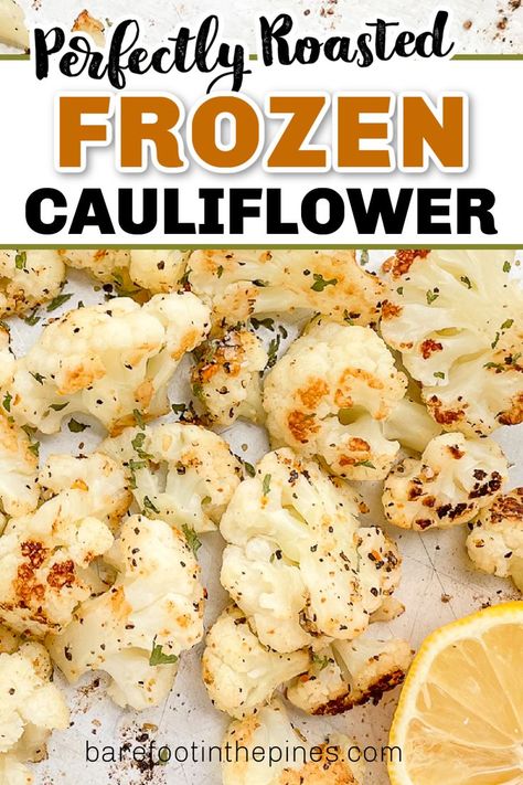 Roasted Frozen Cauliflower, Gluten Free Side Dish, Gluten Free Side, Frozen Cauliflower, Benefits Of Lemon, Healthy Low Carb, Get Rid Of Warts, Metabolism Booster, Easy Oven