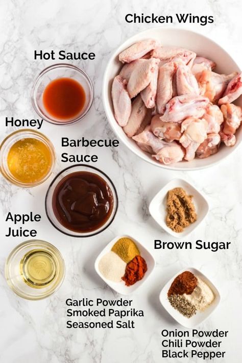 Honey Bbq Wings Recipe, Make Chicken Wings, Bbq Wings Recipe, Honey Bbq Wings, Slow Cooker Chicken Wings, Resepi Ayam, Slow Cooker Bbq Chicken, Honey Bbq Chicken, Honey Barbecue