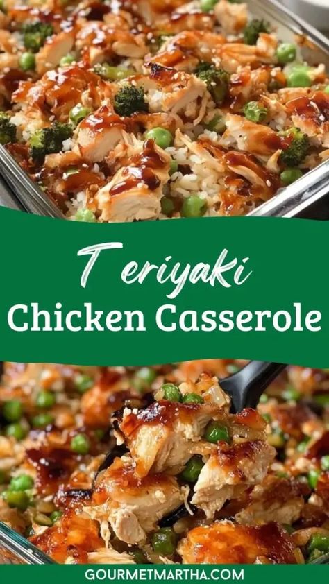 Chicken Cookies, Teriyaki Chicken Casserole, Baked Teriyaki Chicken, Casserole Chicken, Cake Cooking, Recipes Yummy, Budget Recipes, Savory Food, Healthy Casseroles