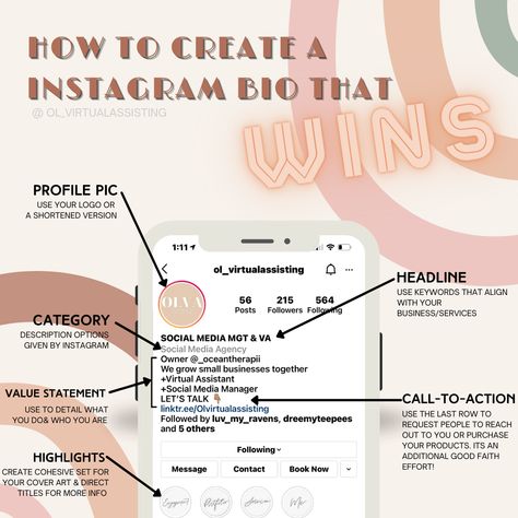 Business Page Instagram, About Us For Small Business, Ig Bio For Business, Instagram Bio Ideas For Business Page, Bios For Small Business, Bio Ideas For Instagram Business, Small Business About Us Page, New Ownership Announcement Business, Bio For Instagram Business Page