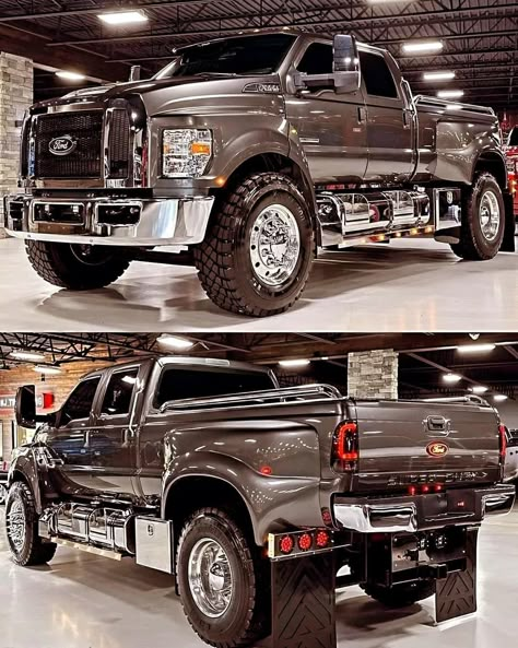 Ford Work Trucks, Ford F650, Luxury Motorhomes, Ford F Series, Built Truck, Old Fords, Best Luxury Cars, Big Rigs, Work Truck