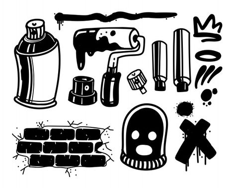 Graffiti Doodles Ideas, Tattoo Graffiti Style, Graffiti Tattoo Ideas, Graffiti Tools, Graffiti Tattoo Design, Graffiti Symbols, Spray Tattoo, R6 Wallpaper, Graffiti Ideas