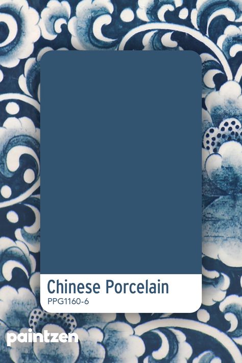 PPG Paint's Chinese Porcelain lets you bring the soothing tones of summer days into your home.  #paintswatch #bluepaint #blue #chineseporcelain #paintzen Ppg Chinese Porcelain Paint, Ppg Blue Paint Colors, Ppg Paint, Tones Of Blue, Favorite Paint Colors, Blue Paint Colors, Chinese Blue, Front Door Colors, Porcelain Blue