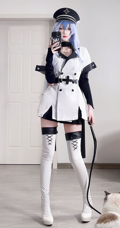 Esdeath Cosplay, Maid Outfit Cosplay, 2b Cosplay, Thigh High Sock, Anime Cosplay Makeup, Game Cosplay, Kawaii Cosplay, Casual Cosplay, Akame Ga