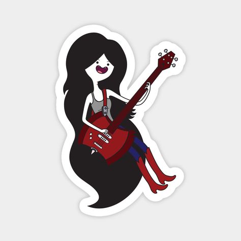 Marceline Sticker, Cute Instagram Stickers, Adventure Time Tattoo, Adveture Time, Marceline And Bubblegum, Stickers Cool, Collage Mural, Marceline The Vampire Queen, Instagram Stickers