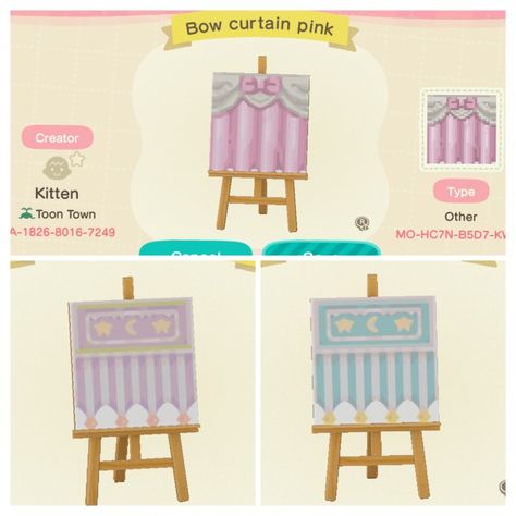 Acnh Bow Designs, Pink Stall Acnh, Acnh Pink Codes, Acnh Pastel Codes, Acnh Coquette, Acnh Butterfly, Acnh Kawaii, Kawaii Island, Acnh Spring