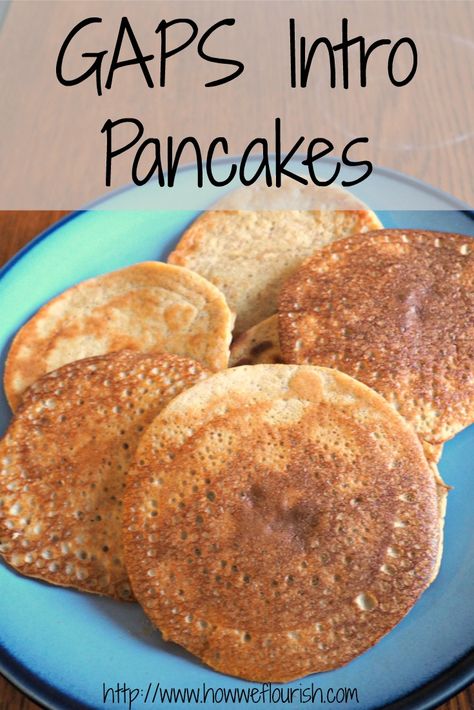 GAPS Intro Pancake Recipe  - Grain-free, nourishing, and delicious with a secret ingredient! Dairy and coconut free, too! Pancakes 3 Ingredients, Gaps Breakfast, Gaps Intro Diet, Gaps Intro, Gaps Diet Recipes, Gaps Recipes, Healing Diet, Gaps Diet, Pancakes Easy