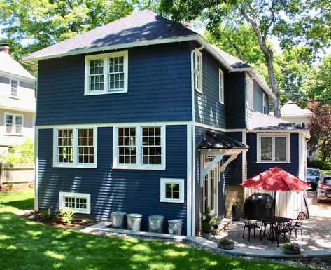 Hip Four Square addition/renovation American Four Square House, Foursquare House, Four Square Homes, Decorative Columns, Homes Inside, Affordable Homes, Interior Staircase, Hip Roof, Home Addition