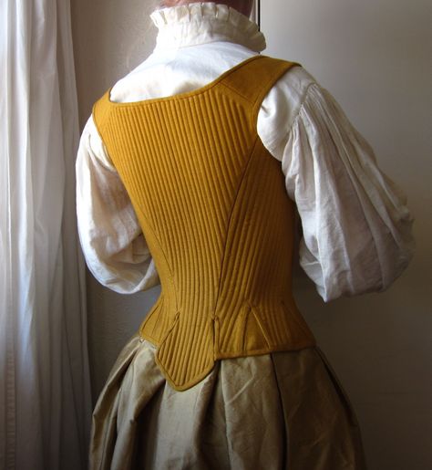 Reproduction 17th Century Stays in linen with reed boning, by Redthreaded https://www.etsy.com/shop/redthreaded 17th Century Stays, Corset Stays, Victorian Shirt, Ren Faire Outfits, 17th Century Fashion, 18th Century Dress, 18th Century Clothing, 18th Century Fashion, Century Clothing