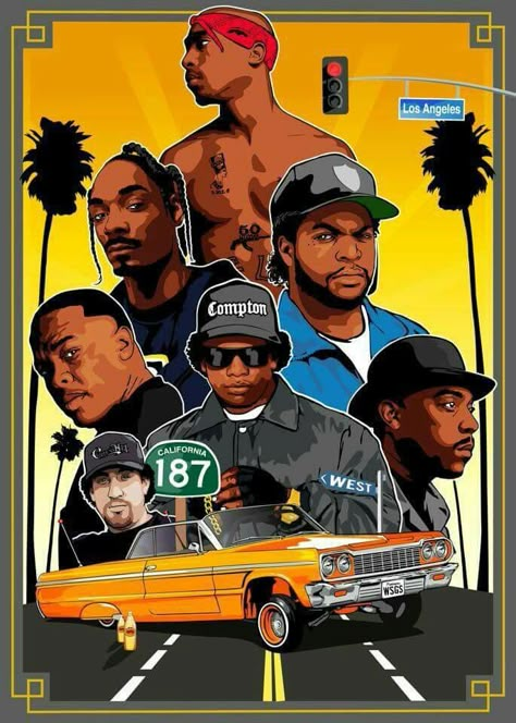 West Side Hip Hop 90, 90s Rappers, Dance Hip Hop, Arte Do Hip Hop, Dope Cartoons, Seni Pop, Hip Hop Artwork, Arte Hip Hop, Hip Hop Poster