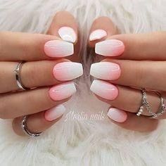 Ombre Nails Art Designs, Ombre Nails Art, Best Ombre Nails, Coral Ombre Nails, Ombre Nail Art Designs, Unghie Sfumate, Nails Art Designs, Coral Nails, Ombre Acrylic Nails