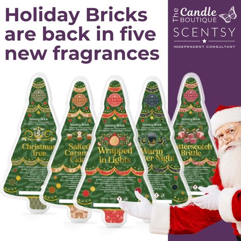 Holiday Bricks are back in five new fragrances Scentsy Christmas Bricks are coming back, with a new shape! The holidays just wouldn’t be complete with...  #NewScentsyChristmasBricks #NewScentsyChristmasBricks2024 #ScentsyUK Scentsy Bricks, Scentsy Christmas, Hocus Pocus Disney, Scentsy Brick, Scentsy Uk, Candle Boutique, Scent Warmers, Scentsy Party, Friends Tv Series