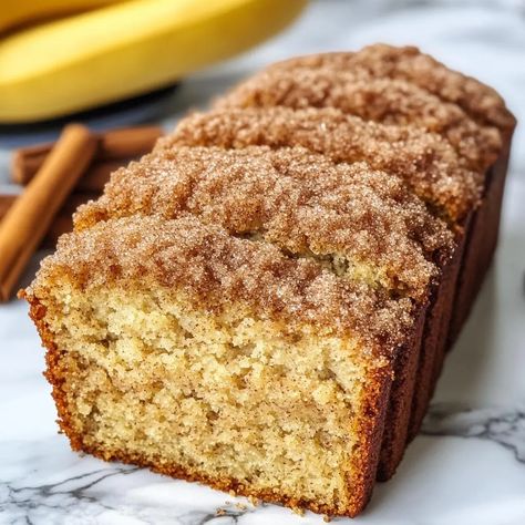 Snickerdoodle Banana Bread: A Delicious Twist on a Classic! Strudel Topping, Chocolate Pumpkin Bread, Pumpkin Cream Cheeses, Best Banana Bread, Banana Nut Bread, Streusel Topping, Sweet Bread, Pumpkin Cream, Dessert Bread