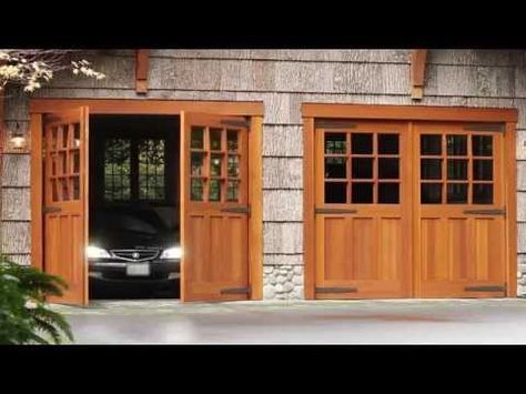 Garage Door Kit, Carriage Garage, Door Pergola, Garage Door House, Carriage House Doors, Carriage Garage Doors, Wooden Garage Doors, Carriage House Garage, Modern Garage Doors