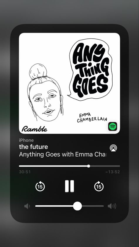 #emmachambie #anythinggoes #podcast #spotify #mood #future Spotify Podcasts, Podcasts Spotify, Emma Chamberlain, Flower Therapy, Anything Goes, Echo Dot, Blackberry Phone, Healthy Happy, Podcast