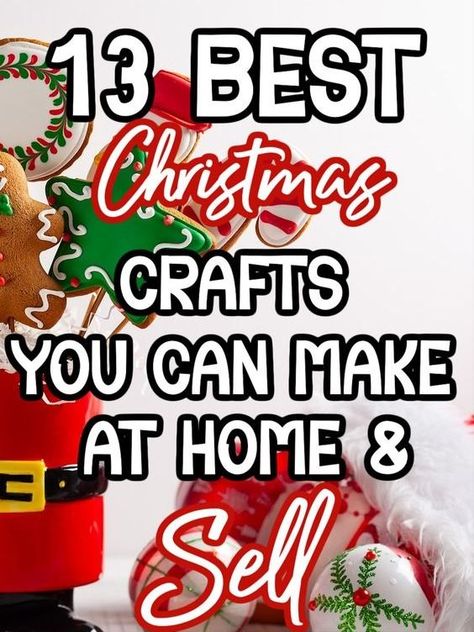 Christmas Bizzare Ideas, Easy Christmas Crafts To Sell, Diy Christmas Crafts To Sell, Christmas Bazaar Crafts, Christmas Bazaar Ideas, Christmas Crafts To Make And Sell, Christmas Craft Show, Easy Crafts To Sell, Easy Holidays Crafts