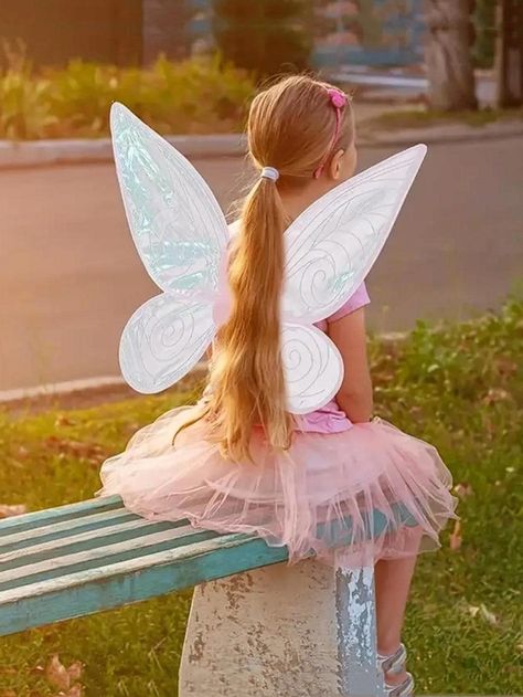 Angel Wings Cosplay, Butterfly Wings Costume, Elf Wings, Best Kids Costumes, Ali D'angelo, Wings Cosplay, Butterfly Fairy Wings, Winged Girl, Wings Dress