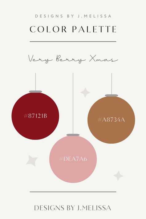 Christmas Color Palette Pink, Christmas Color Trends 2024, Pink Christmas Palette, Christmas Colours 2023, Christmas Tree Color Palette, Christmas Cookie Color Palette, Traditional Christmas Color Palette, Christmas Hex Codes, Christmas Colour Themes