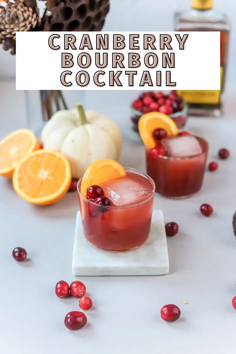 Bourbon Cranberry Cocktail - easy holiday drink! - bits and bites Cranberry Cocktails, Easy Holiday Drinks, Triple Sec Cocktails, Bits And Bites, Bourbon Drink, Caramel Apple Martini, Pure Cranberry Juice, Unsweetened Cranberry Juice, Bourbon Cocktail Recipe