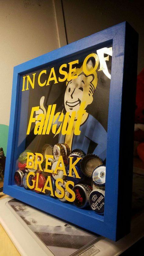 Fallout Deco Gamer, Diy Geek, Nerd Decor, Geek House, Nerd Room, Nerd Cave, Geek Diy, Fallout Game, Fallout Art