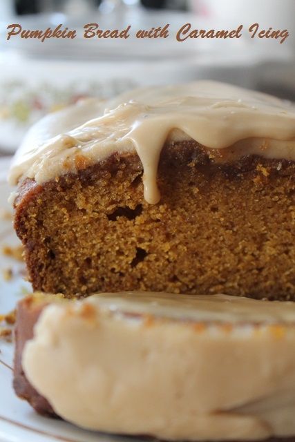 Pumpkin Cinnamon Bread, Best Icing Recipe, Salted Caramel Icing, Fall Deserts, Pumpkin Spice Bread, Caramel Icing, Pumpkin Loaf, Caramel Frosting, Pumpkin Recipes Dessert