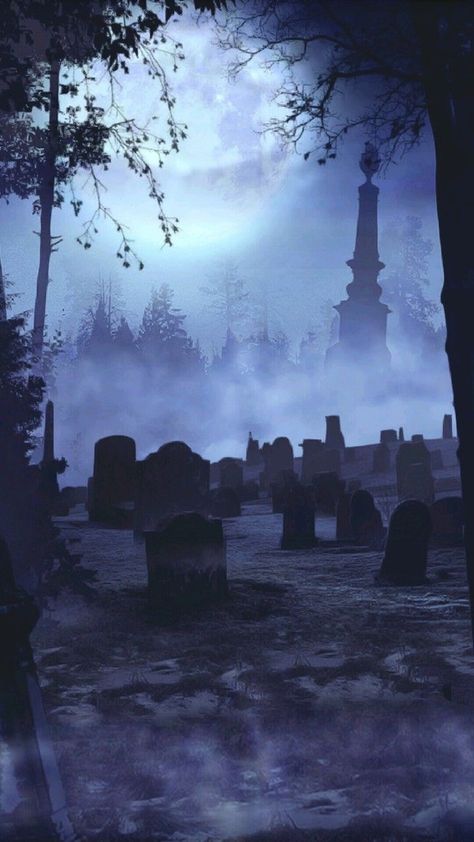 Gothic Landscape, Halloween Live Wallpaper, Old Cemetery, Creepy Backgrounds, Old Cemeteries, Last Ride, Beautiful Dark Art, Beautiful Landscape Wallpaper, Halloween Pictures