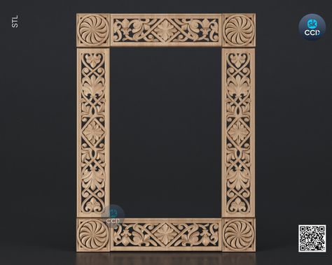 Cnc Picture Frame, Wood Carved Picture Frames, Picture Frame Stl, Stl File Format, Routeur Cnc, Cnc Router, Wood Planks, Mold Making, Router