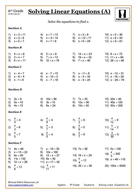 Find Middle and High School Math Worksheets and Math resources online at Cazoom Math. Our fun math worksheets for kids are suitable for 5th grade and beyond... Basic Algebra Worksheets For Grade 6, Maths Grade 6 Worksheets, Seventh Grade Math Worksheets Free, How To Practice Maths High School, 8th Grade Math Worksheets With Answers, Math Worksheets For High School, Grade 6 Math Notes, Math Worksheets Highschool, 6th Class Maths Worksheets