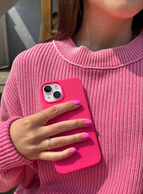 pink phone case, pink nails, pink sweater, pink, light pink, hot pink, barbie pink, barbie, summer colors, summer aesthetic Iphone 13 Pink Phone Case, Pink Iphone Case Aesthetic, Iphone 11 Pink Case, Iphone 13 Pink Case, Iphone 14pro Case, Pink Phone Cases Aesthetic, Iphone 15 Cases, Iphone Pink Case, Iphone 15 Case