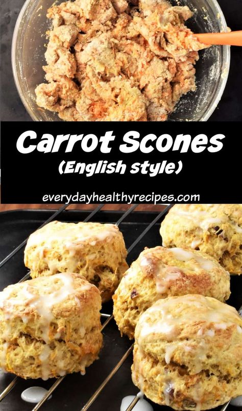 Carrot Scones Recipe, Carrot Cake Scones Recipe, Savoury Scones Recipe, Carrot Scones, Carrot Cake Scones, Savory Scones Recipe, Savoury Scones, Basic Scones, Oat Scones