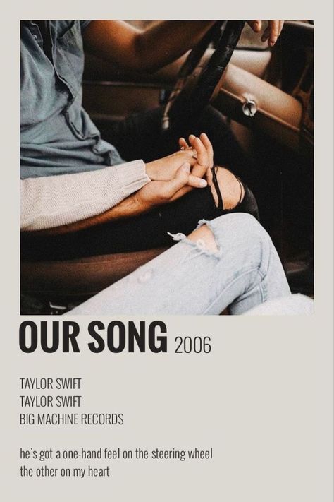 Taylor Polaroid, Eras Wallpaper, Polaroid Songs, Taylor Swift Our Song, Song Cards, Taylor Swift Country, Taylor Swift Discography, Polaroid Album, Mary's Song