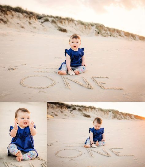 Beach Baby Photography, Baby Beach Pictures, Baby Beach Photos, Beach Photoshoot Family, Baby Birthday Photoshoot, Foto Kids, Toddler Beach, Poses Aesthetic, 1st Birthday Pictures