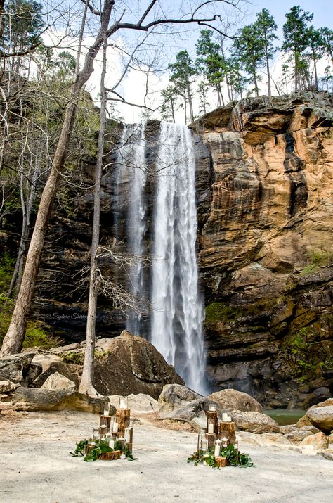 #toccoafallsweddings #northgeorgiaweddingphotographers Tocca Falls Georgia Wedding, Toccoa Falls Wedding, Toccoa Georgia, Toccoa Falls, Wedding Outdoors, North Georgia Wedding, Waterfall Wedding, Georgia Wedding, North Georgia