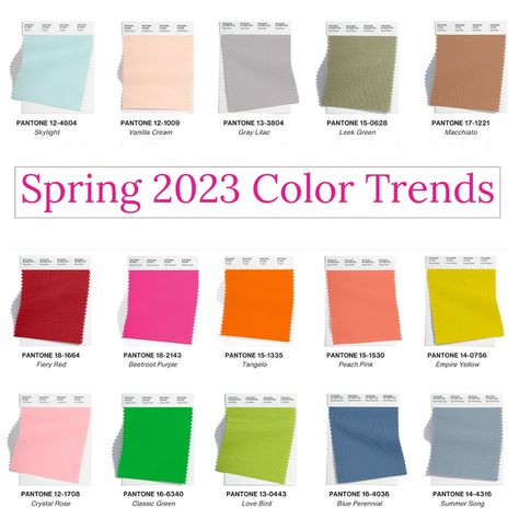 Pantone Trends, Summer Color Trends, Birth Colors, Pantone Colour Palettes, Spring Color Palette, Color Trends Fashion, Spring Summer Trends, Spring Fashion Trends, Spring Trends