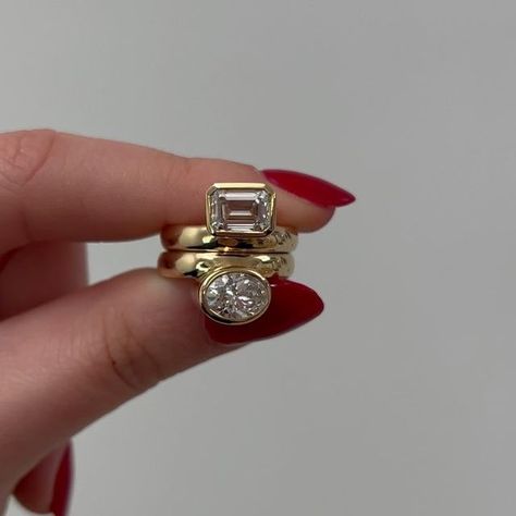 Shahla Karimi on Instagram: "We have been loving Bezel Set Engagement Rings lately.. What do you think? #diamonds #engaged #engagementring #bezel" Shahla Karimi, Bezel Set Engagement Rings, Set Engagement Rings, Bezel Set Engagement Ring, Half Bezel, Bezel Set Ring, Dream Engagement, Dream Engagement Rings, Bezel Setting