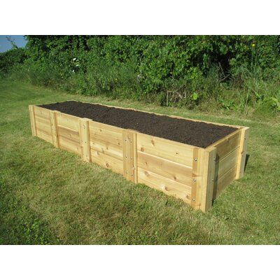 Red Cedar Deck, Wood Raised Garden Bed, Raised Garden Bed Kits, Raised Garden Bed Plans, Cedar Raised Garden Beds, Cedar Deck, Cedar Garden, Herbs Garden, Raised Planter