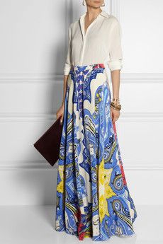 All Items | NET-A-PORTER.COM Silk Skirt Pattern, Pattern Maxi Skirt, Printed Maxi Skirt, Ankara Designs, Bride Outfits, Maxi Skirt Outfits, Maxi Skirt Dress, Beautiful Clothes, Maxi Skirts