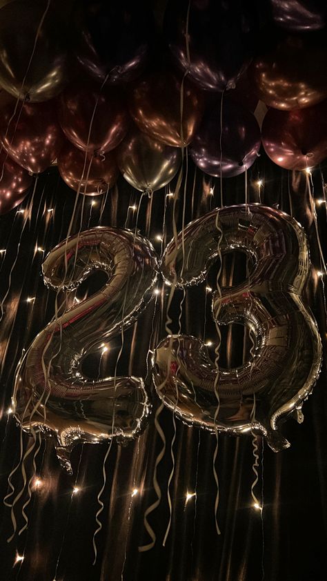 Birthday Decorations Vintage, Hi 23 Birthday, Birthday Theme Pictures, 23 Birthday Wallpaper, Birthday Asthetics Story, 23rd Birthday Decorations For Her, Birthday 23 Aesthetic, Birthday 23 Ideas, Birthday Party Ideas Simple