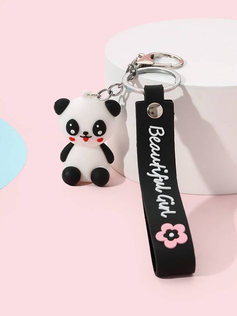 Multicolor    ABS   Embellished   Women Accessories Panda Charm, Cartoon Panda, Charm Keychain, Keychains, Stationery, Women Accessories, Free Shipping, Quick Saves