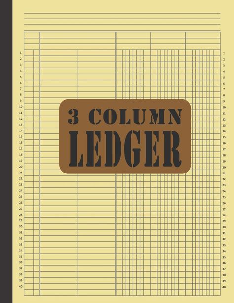 3 Column Ledger: General Columnar Ruled Ledger Book Blank Accounting Bookkeeping Notebook, Account Record Keeping Books,Paper Book Financial ... 100 Pages (Accounting Ledger Notebook) 3 Column Ledger Printable, Accounting Ledger, Accounting Bookkeeping, Ledger Paper, Mickey Mouse Birthday Invitations, Mickey Mouse Invitation, Books Paper, Record Keeping, Document Templates