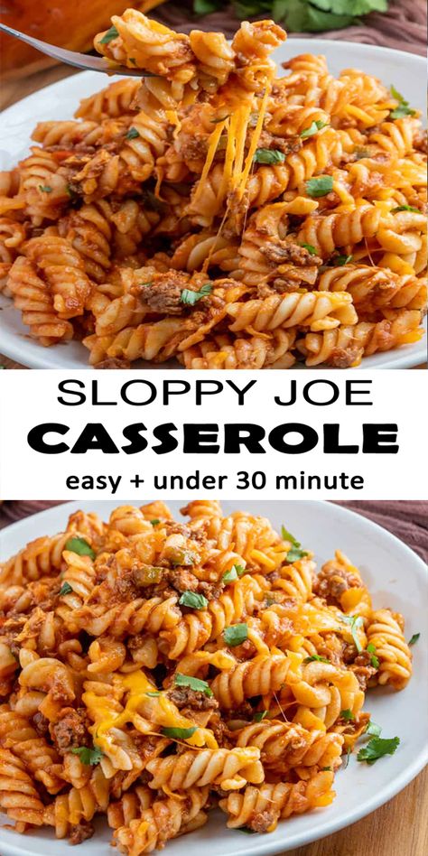 Sloppy Joe Casserole - Countsofthenetherworld.com Slopy Joes, Casserole Dish Recipes, Homemade Sloppy Joe Recipe, Sloppy Joe Casserole, Easy Casserole Dishes, Cheesy Ranch, Ranch Potatoes, Homemade Sloppy Joes, Sloppy Joes Recipe