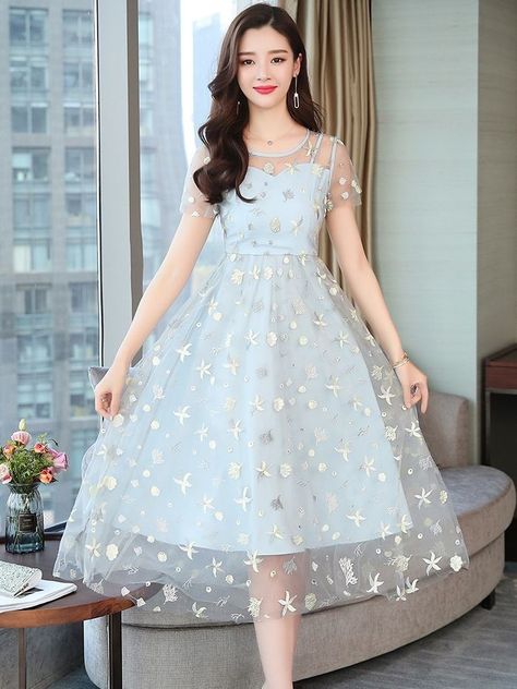 Classy Dresses, 파티 드레스, Trendy Dress Outfits, Kawaii Dress, Inspired By, Korean Fashion Dress, Stylish Dresses For Girls, Fashion Attire, Stylish Dress Designs