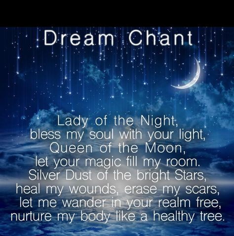 Dream chant Dream Spell, Dream Magic, Witch Board, Magick Spells, Wiccan Spell Book, Witchy Stuff, Wiccan Spells, Spells Witchcraft, Practical Magic