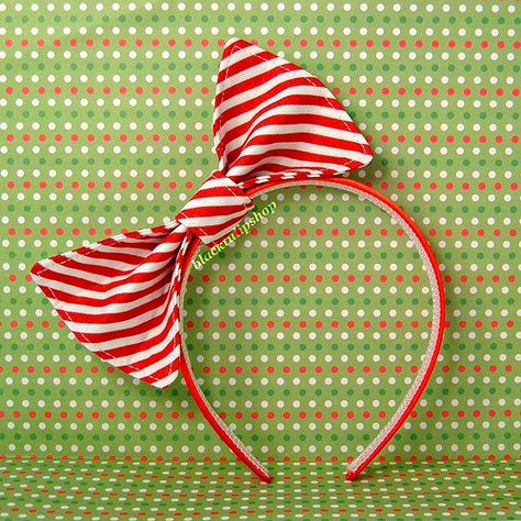 Candy Cane Accessories, Red And White Accessories, Candy Cane Costume Diy, Beltane Ideas, Candy Cane Headband, White Christmas Candy, Candy Cane Costume, Candy Cane Lollipops, Candy Cane Sleigh