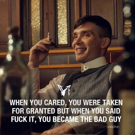 It was never about them. It ain’t easy being the good guy. Playing the bad guy is much easier. #peakyblinder #tommyshelby #peaky #blinder #tommy #shelby #quotes #quotesandsayings #quotestoliveby #valpha Bad Guys Quotes, Being The Bad Guy Quotes, How To Be Like Thomas Shelby, Peaky Blinders Quotes Truths, Thomas Shelby Quotes Truths, Tomas Shelby Quotes, Bad Guy Quotes, Tommy Quotes, Tommy Shelby Quotes